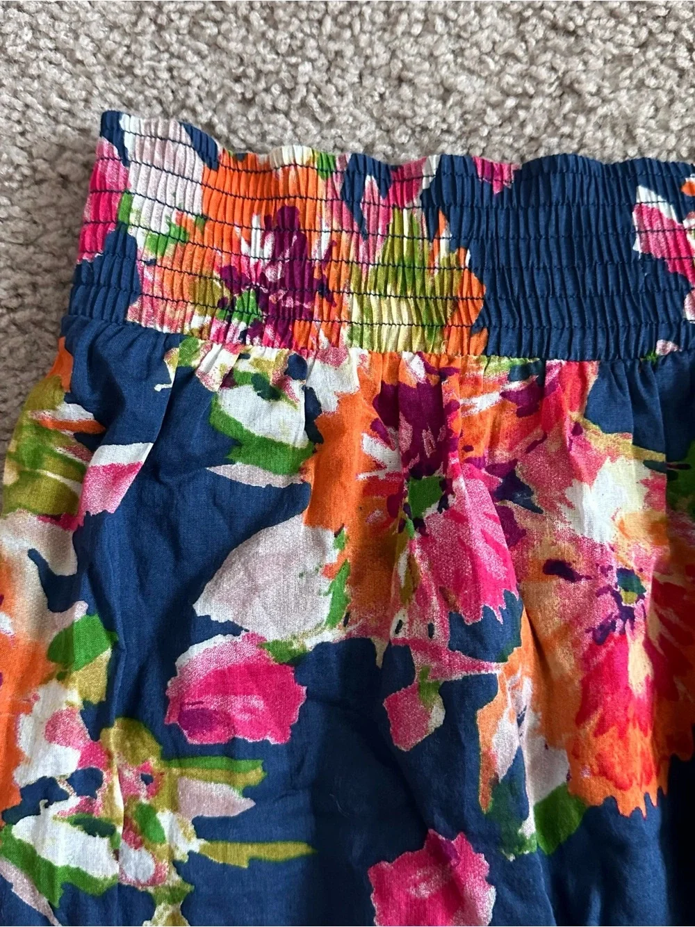 Aeropostale Navy Floral Mini Skirt Womens M